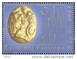 STATO CITTA' DEL VATICANO - VATIKAN STATE - GIOVANNI PAOLO II - ANNO 2001 - ORI MUSEO ETRUSCO - NUOVI MNH ** - Nuevos