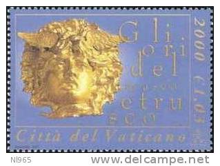 STATO CITTA' DEL VATICANO - VATIKAN STATE - GIOVANNI PAOLO II - ANNO 2001 - ORI MUSEO ETRUSCO - NUOVI MNH ** - Unused Stamps