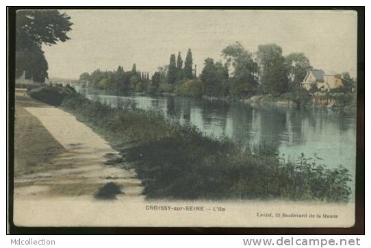 78 CROISSY SUR SEINE / L'île / BELLE CARTE COULEUR - Croissy-sur-Seine