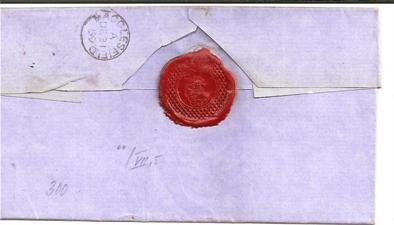 GBV072/ Mi.Nr.17 I (Pl. 8) + 14 B. Early Registered Mark 1859 - Briefe U. Dokumente