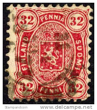 Finland #23 Used 32p Carmine Of 1875 - Usati