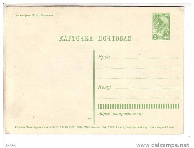 GOOD USSR / RUSSIA POSTCARD 1963 - Basketball - Basket-ball