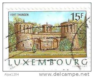 TIMBRE LUXEMBOURG "FORT THUNGEN" ANNEE 1986" OBLITERE - Used Stamps