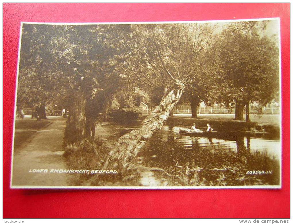 CPSM OU CPA PHOTO-ANGLETERRE -LOWER EMBANKMENT,BEDFORD-ANIMEE -NON VOYAGEE-CARTE EN BON ETAT. - Bedford