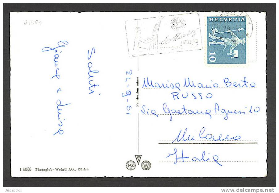 A1504 St. Moritz - Multipla / Viaggiata 1961 Timbro Pubblicitario - St. Moritz