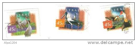 TROIS TIMBRES AUSTRALIA "THEME LES OISEAUX " - OBLITERES - Collections