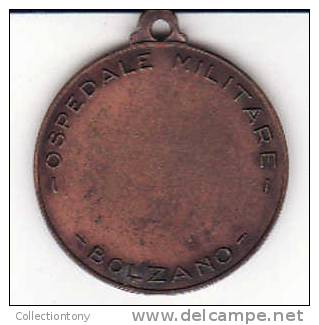 OSPEDALE MILITARE BOLZANO  - BRONZO - DIAM. 32 - PESO 12.2 - Other & Unclassified