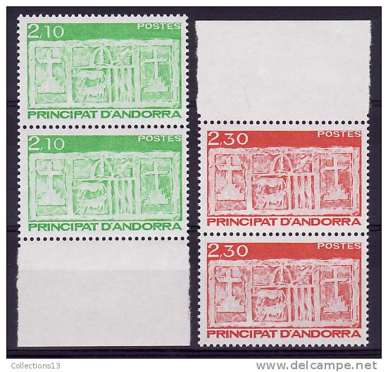 ANDORRE FRANCAIS - 390/391** (paire) Cote 5,40 Euros Depart à 10% - Unused Stamps