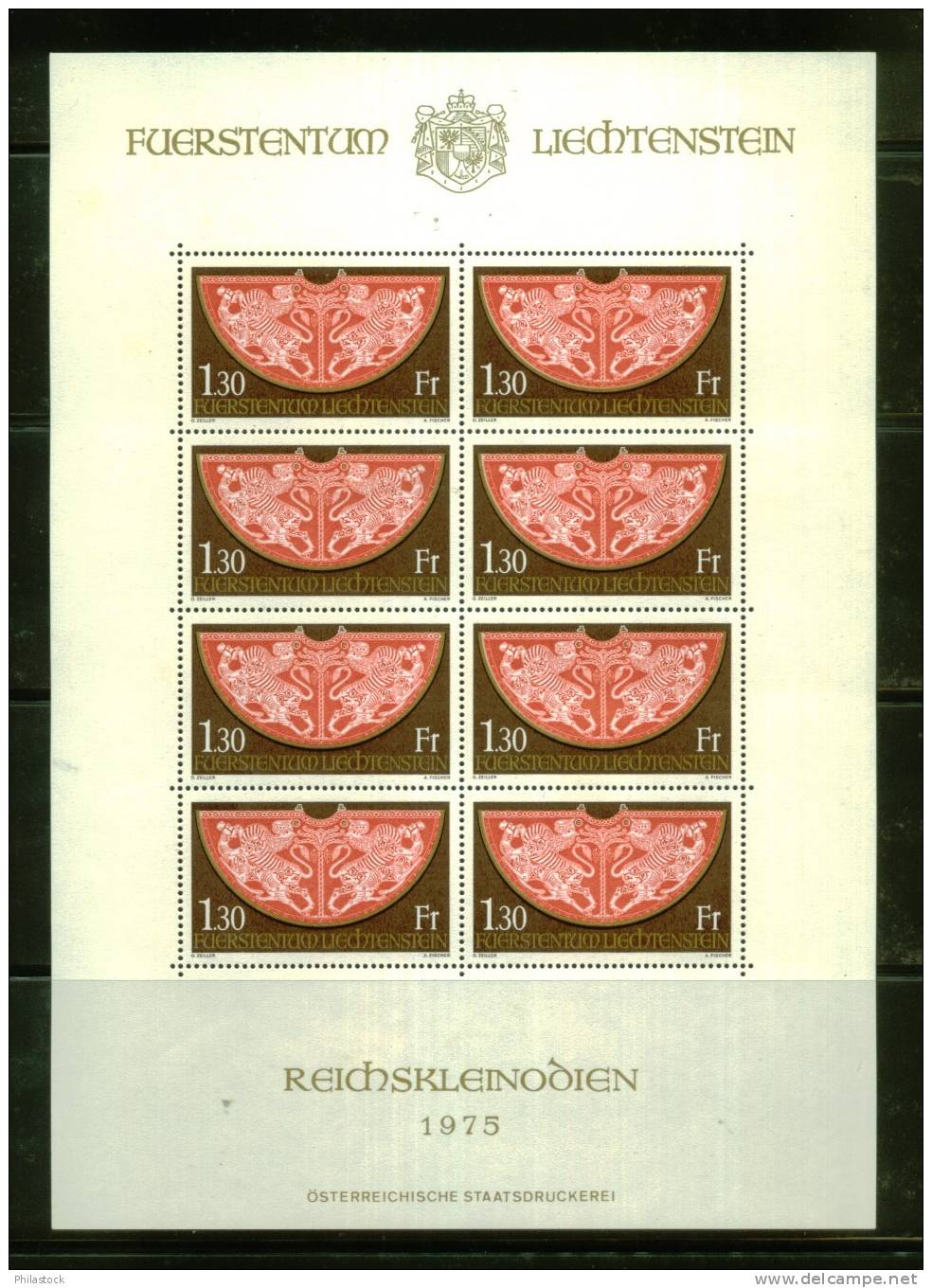 LIECHTENSTEIN N° 577 ** Le Feuillet - Blocks & Sheetlets & Panes