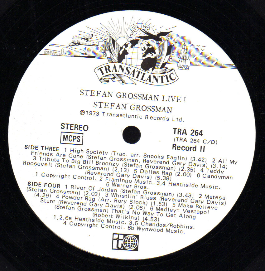 * 2LP *  STEFAN GROSSMAN LIVE! (U.K. 1972) - Blues