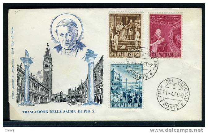 1960  - VATICANO - VATIKAN - VATICAN - VATICAAN - Unif. 281/83 - F.D.C. - Briefe U. Dokumente