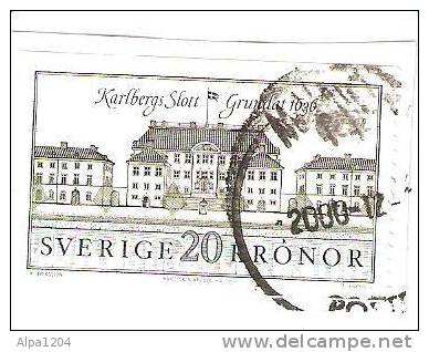 TIMBRE SUEDE "KARLBERGS SLOTT - GRUNDAT 1636" 20 KRONOR - Collezioni