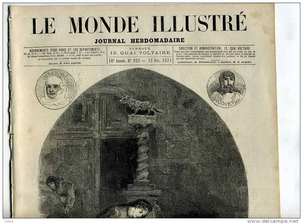 Théâtre De La Gaîté Représentation De « La Haine  1874 - Revistas - Antes 1900