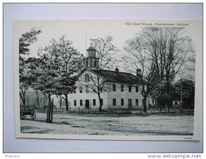 Charlestown In    Old Court House  Vintage Wb - Sonstige & Ohne Zuordnung