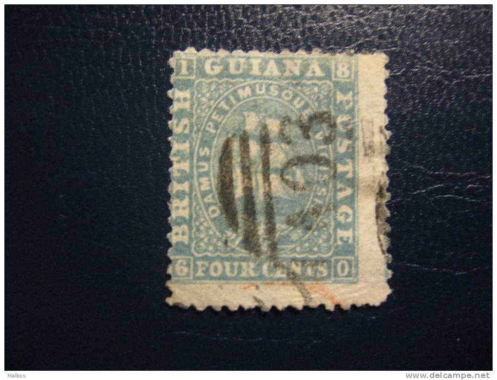 GUYANE ANGLAISE - Colon. Brit. - 1860-75 (o) Y&T N° 24a - Perfo 12 X 12,5 - Britisch-Guayana (...-1966)