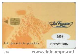 # Carte A Puce Fidelite San Francisco Maillots   - Tres Bon Etat - - Gift And Loyalty Cards