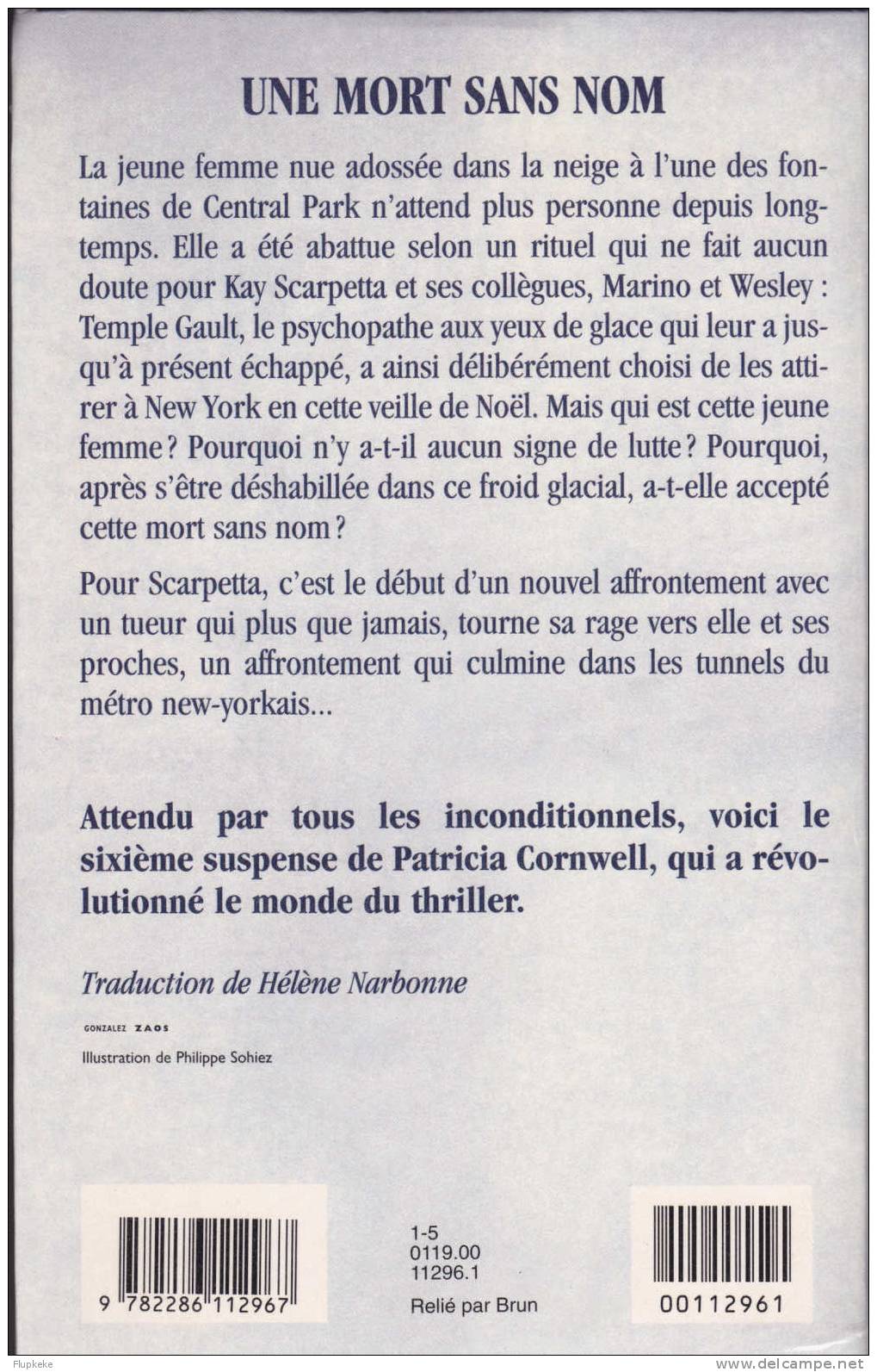 Une Mort Sans Nom Patricia Cornwell Édition Du Masque 1996 - Le Masque