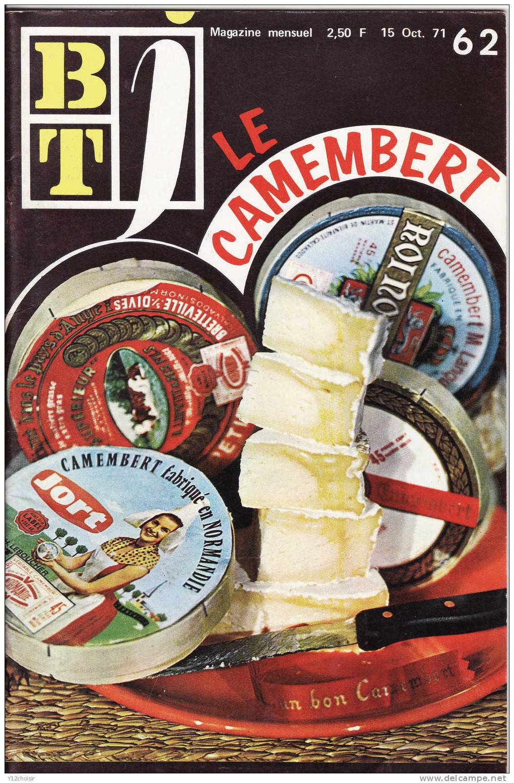 BIBLIOTHEQUE DE TRAVAIL BT N°62 FROMAGE LE CAMEMBERT COUTANCES NORMANDIE LAIT - Cuisine & Vins