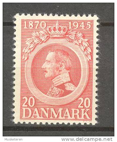 Denmark 1945 Mi. 287   20 Ø King König Christian X. 75th Birthday Geburtstag MNH** - Unused Stamps