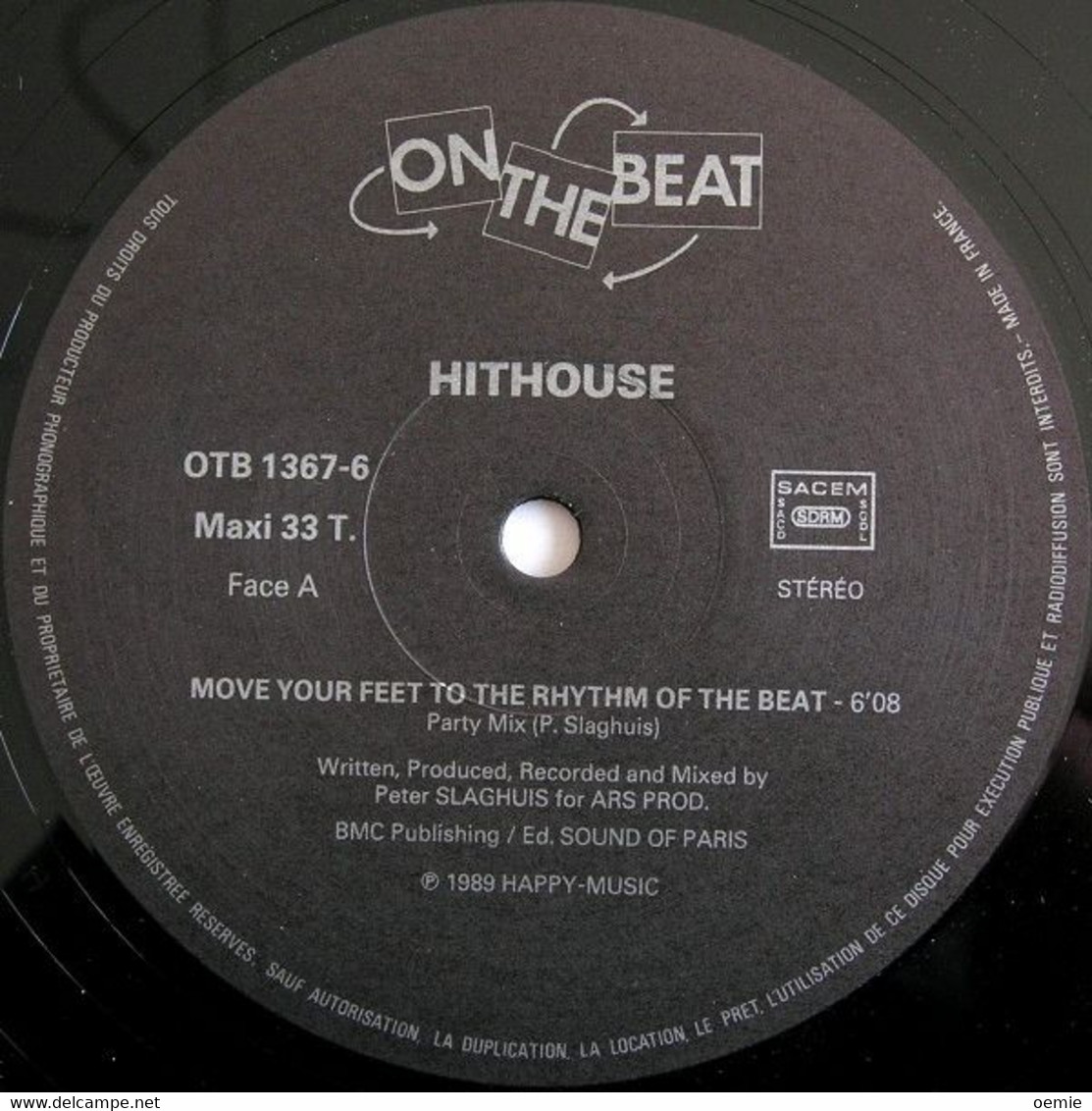 HITHOUSE °°  MOVE YOUR FEET TO THE RHYTHM OF THE BEAT  °  MAXIS 33 TOURS - 45 T - Maxi-Single