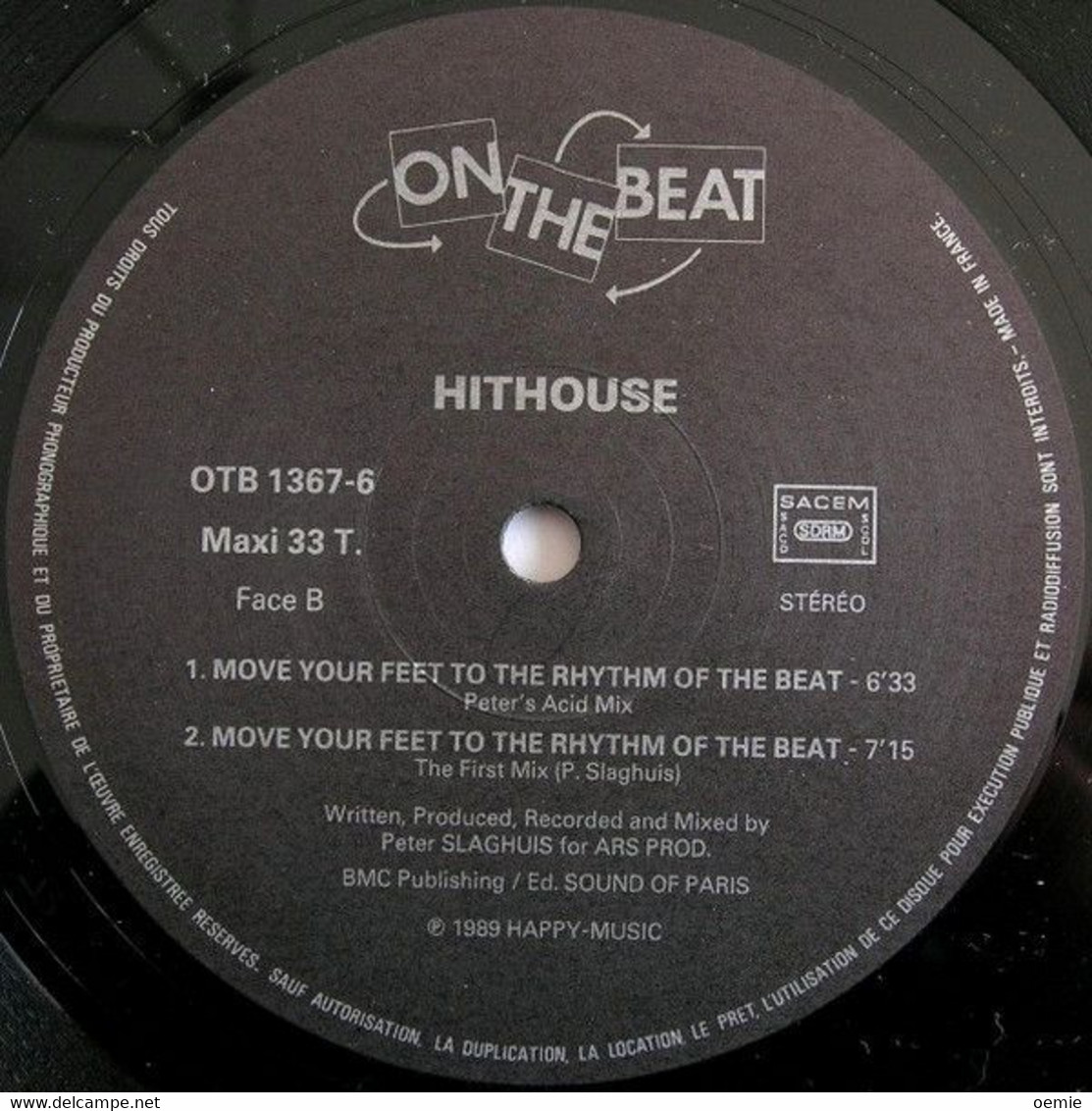 HITHOUSE °°  MOVE YOUR FEET TO THE RHYTHM OF THE BEAT  °  MAXIS 33 TOURS - 45 T - Maxi-Single