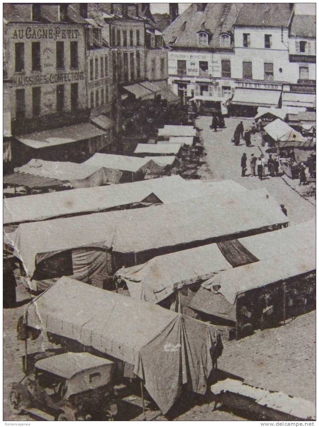 GOURNAY-en-BRAY - La Place Nationale Un Jour De Marché - Commerces - Grande Animation - Gournay-en-Bray