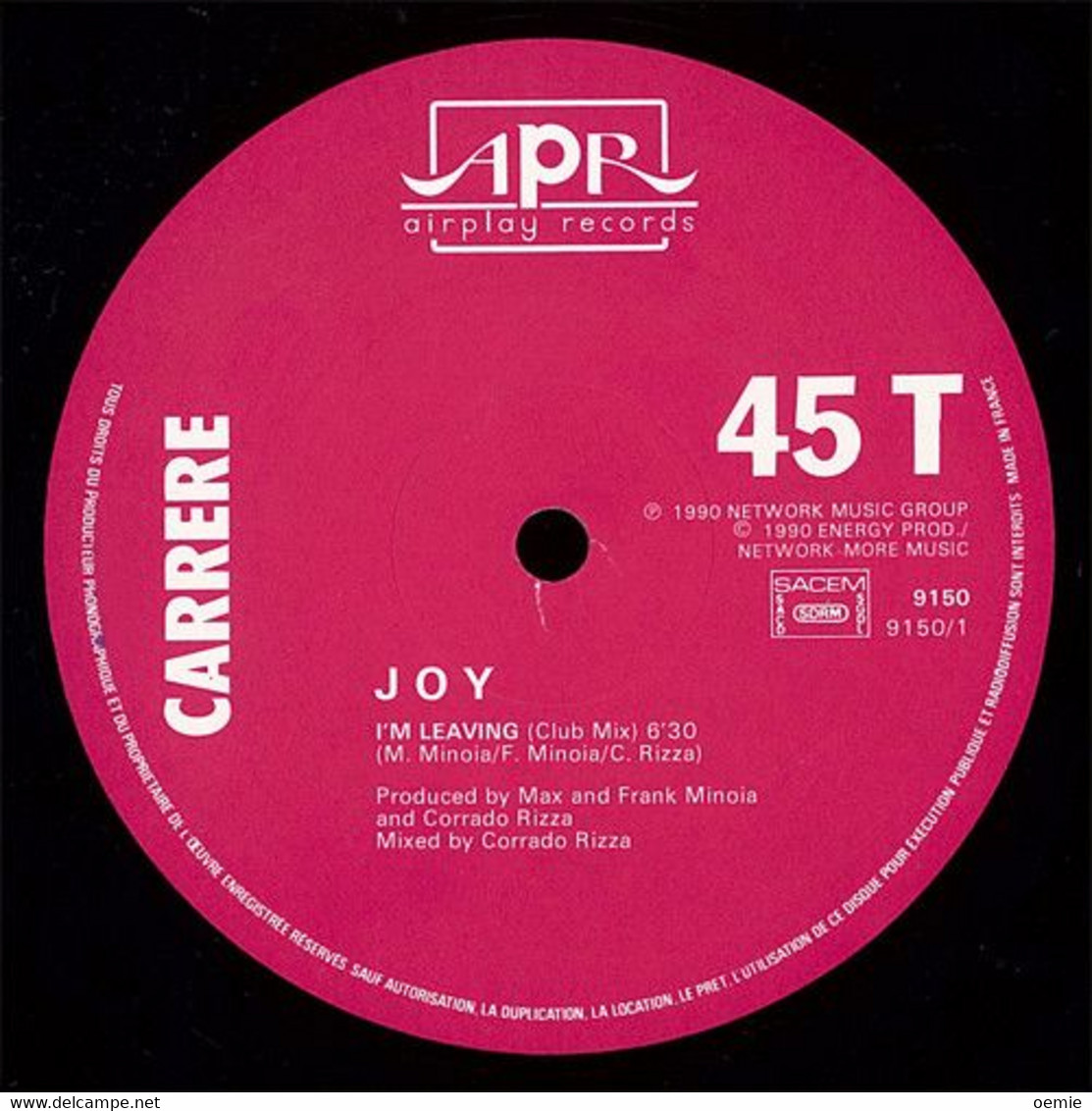 JOY  °°  I' M LEAVING - 45 Rpm - Maxi-Single