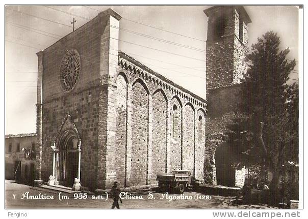 40/FG/10 - CHIESE - AMATRICE (RIETI): Chiesa Di S.Agostino - Rieti