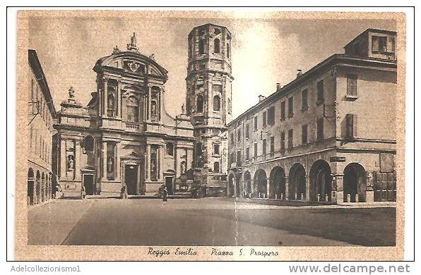44540)cartolina Illustratoria Reggio Emilia - Piazza S. Prospero E Panorama - Reggio Nell'Emilia