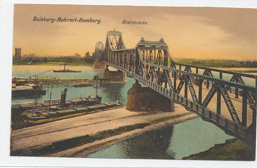 T 887/ CPA ALLEMAGNE - DUISBURG RUHRORT HOMBERG  RHEINBRUCKE - Duisburg