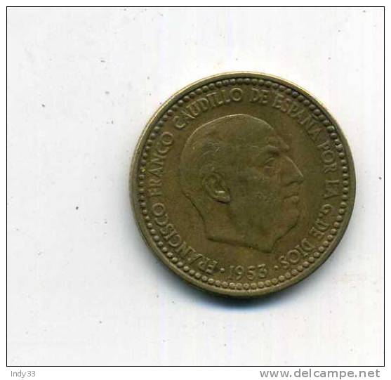 - ESPAGNE . 1 P. 1953 - 1 Peseta