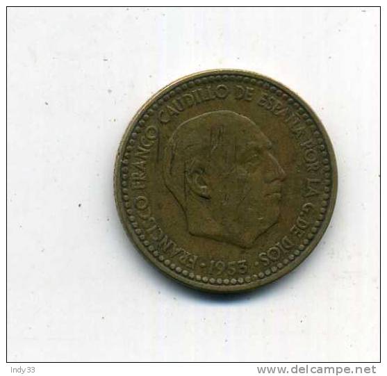 - ESPAGNE . 1 P. 1953 - 1 Peseta