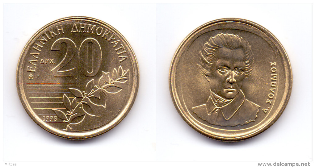 Greece 20 Drachmas 1998 - Griechenland