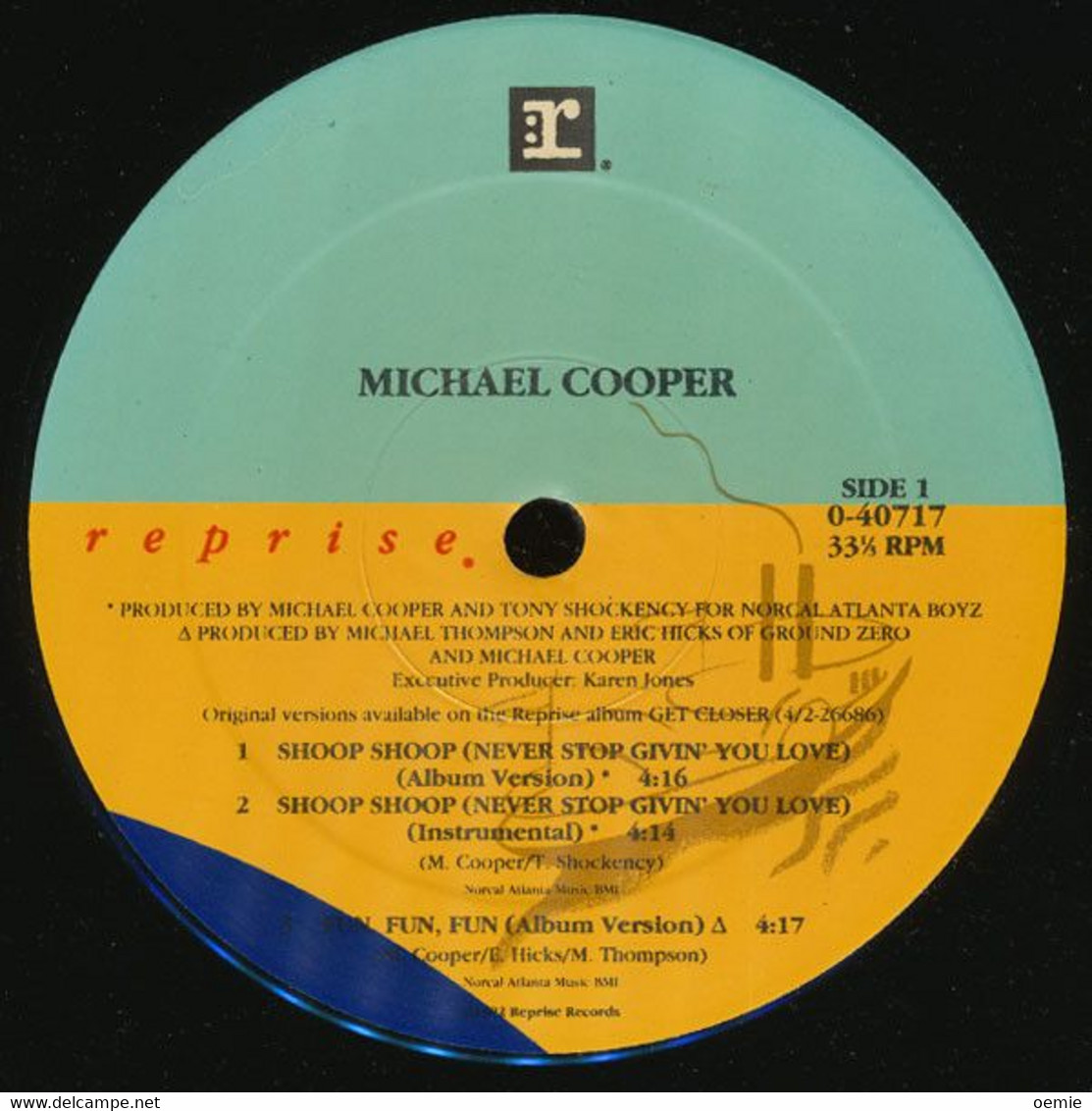 MICHAEL COOPER   °°  SHOOP SHOOP  NEVERSTOP GIVIN ' YOULOVE - 45 T - Maxi-Single