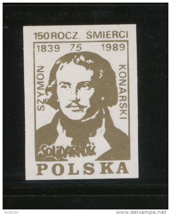 POLAND SOLIDARNOSC 150TH DEATH ANNIV OF SZYMON KONARSKI (SOLID 0663/0372) - Vignettes Solidarnosc