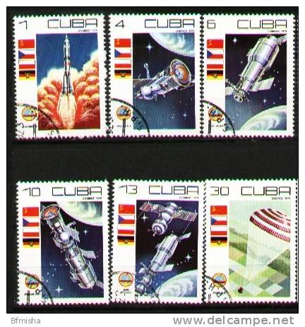 Cuba 1979 Mi 2384-2389 CTO VF - North  America