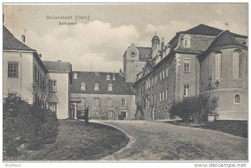 Ballenstedt Am Harz Schlosshof Ungelaufen TOP-Erhaltung - Ballenstedt