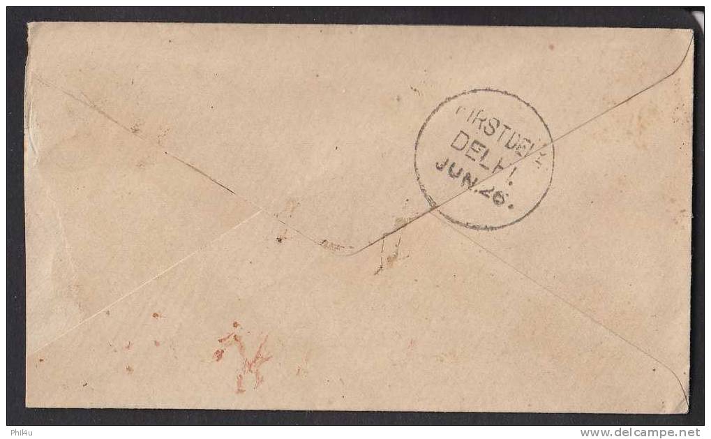 1899 India QV Postal Stationery Cover Cancel Delhi-Meerut Nice Item To Buy - Briefe