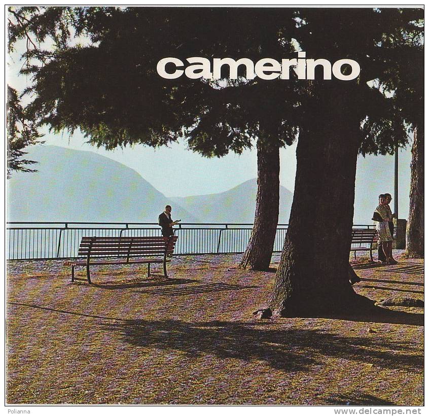 B0011 - Brochure Turistica CAMERINO - MACERATA 1972/carta Illustrata Di De Zulian/Rocca Da Varano/Monti Sibillini - Toerisme, Reizen