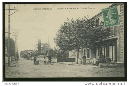 69 LOIRE SUR RHONE / Route Nationale Et Hôtel Dumas / - Loire Sur Rhone