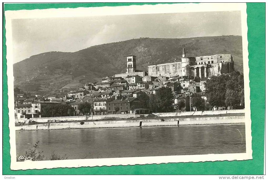 LA VOULTE L EGLISE LE CHATEAU ET LE RHONE - La Voulte-sur-Rhône