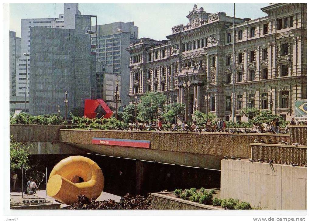 CPM      BRESIL   BRASIL         SAO PAULO   PRACA DE SE ET PALACIO DE JUSTICE    SE SQUARE AND JUSTICE PALACE - São Paulo