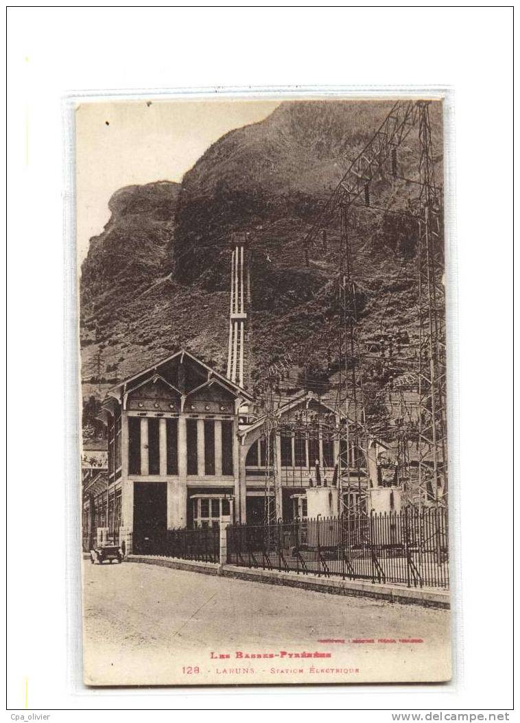 64 LARUNS Usine, Station Electrique, Ed Labouche 128, Basses Pyrénées, 192? - Laruns