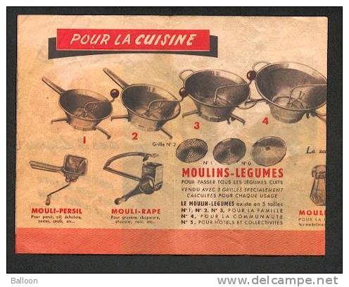 Mouli Julienne Avec 5 Disques - Mode D´emploi Et Publicité - Material Y Accesorios