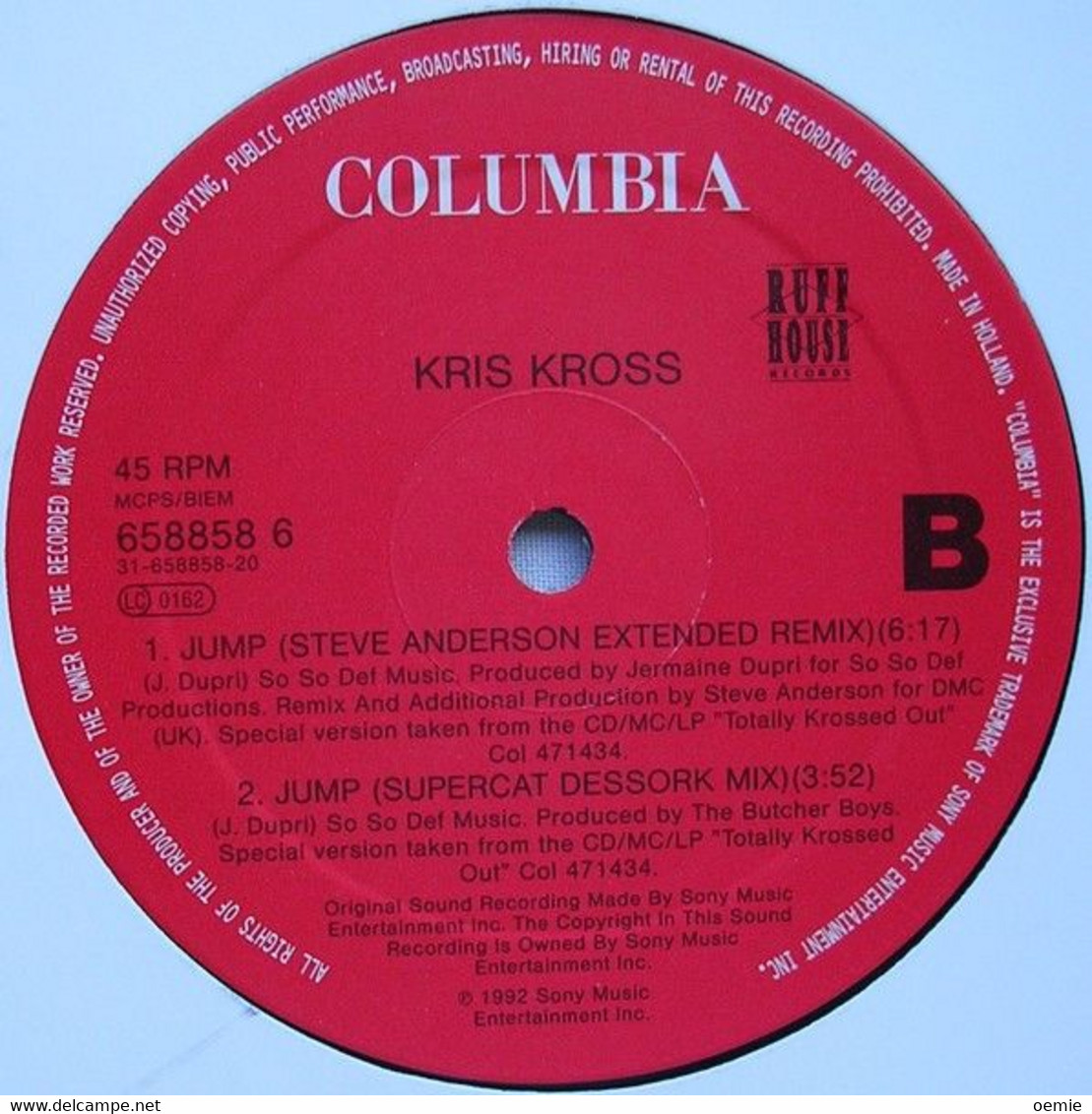 KRIS  KROSS  °°  IT' S A SHAME - 45 T - Maxi-Single