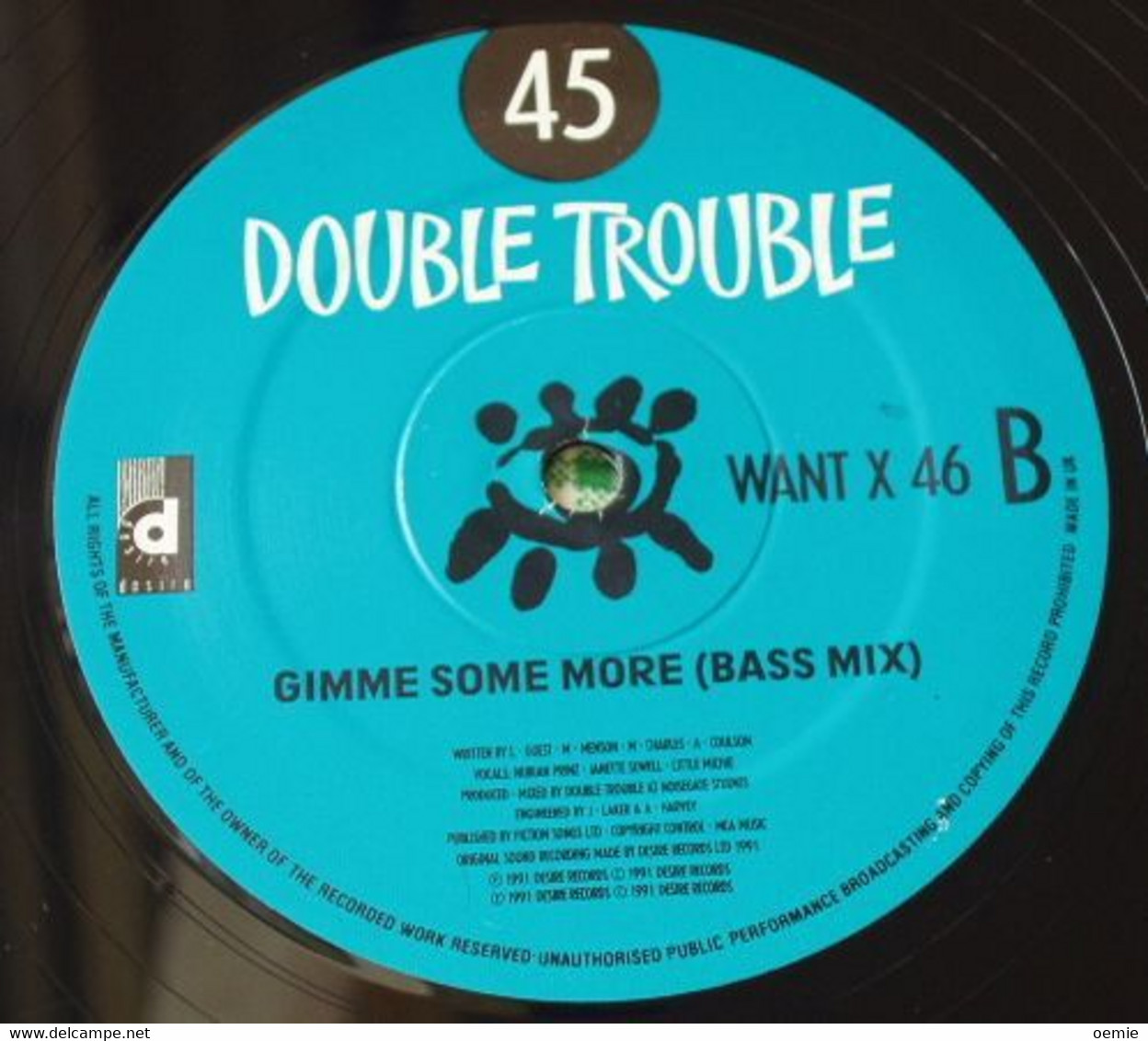 DOUBLE  TROUBLE  °°  GIMME SOME MORE - 45 Rpm - Maxi-Single