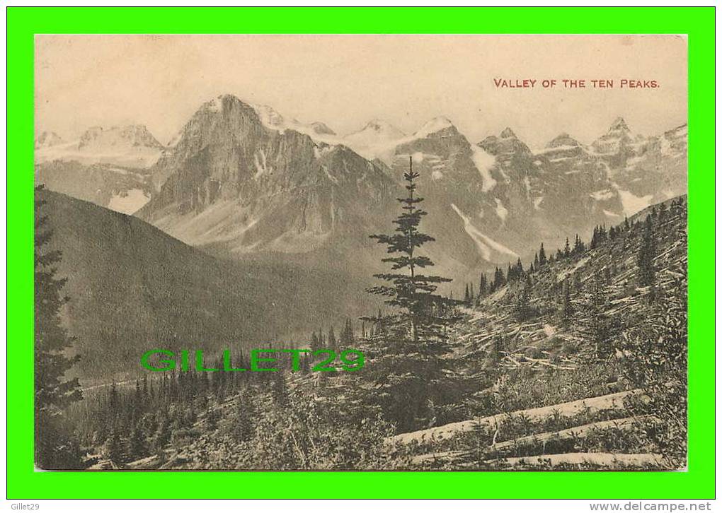 BANFF, ALBERTA - VALLEY OF THE TEN PEAKS - EUROPEAN IMPORT CO - - Banff