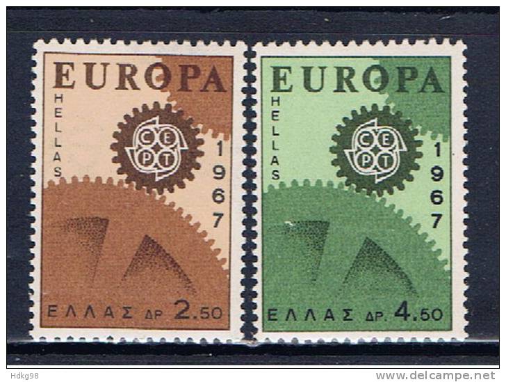 GR Griechenland 1967 Mi 948-49 Mnh EUROPA - Nuovi