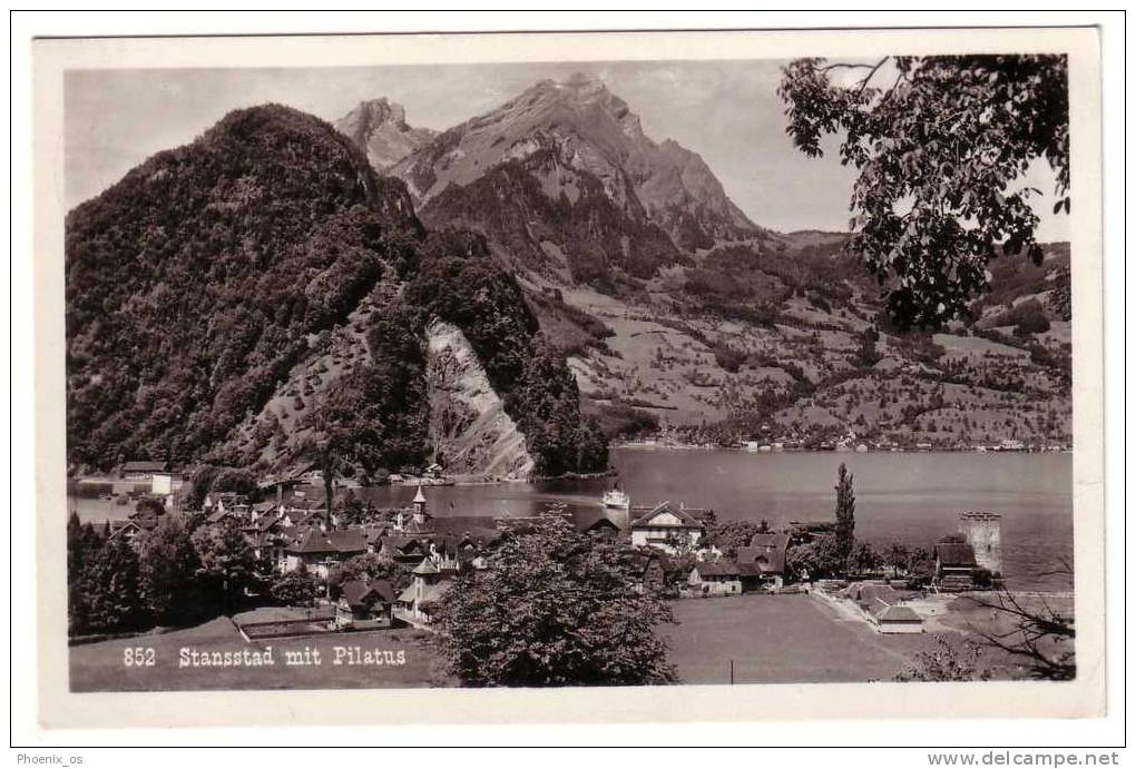 EUROPE - SWITZERLAND, Stansstad, Top View On The Village, Year 1937 - Stans