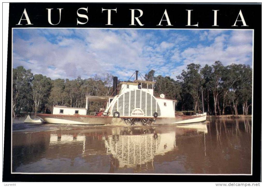 (147) - Murray River Paddle Steamer   PS Adelaide - Australie / Australia Bateaux Sur La Riviere Murray - Houseboats